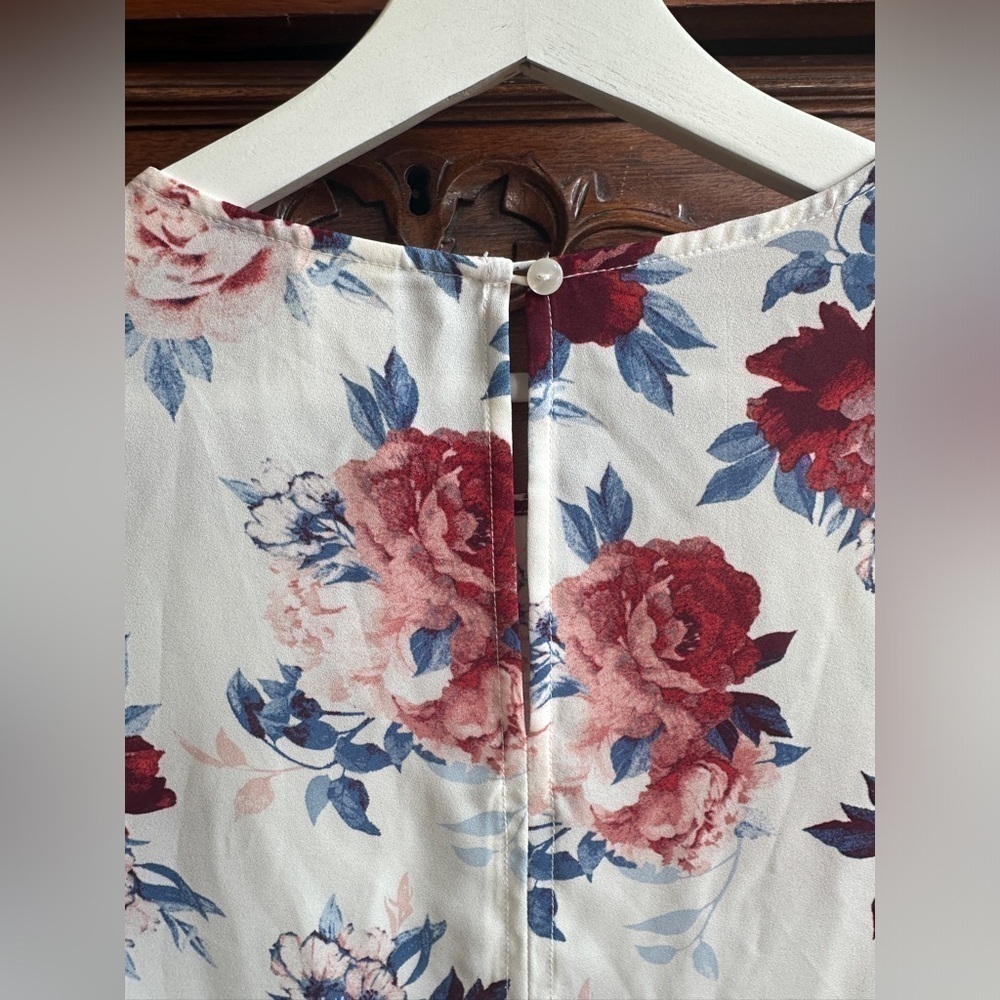 Faded glory floral blouse - Picture 3 of 6
